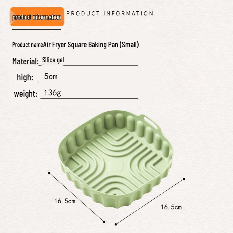 Silicone Air Fryer Baking Mat and Cake Tray