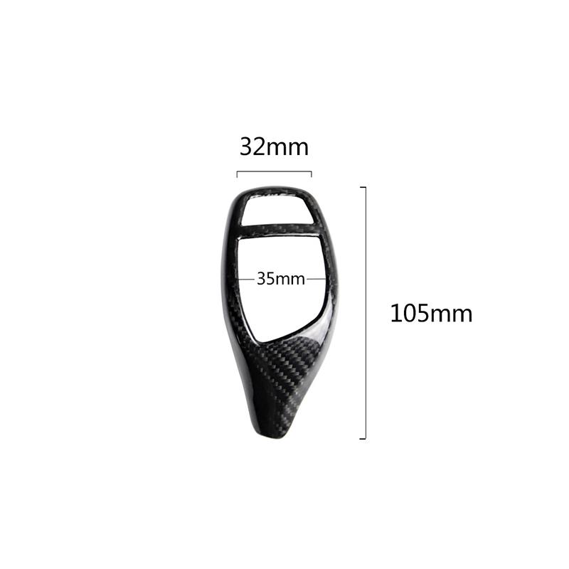 Carbon Fiber Gear Shift Knob Cover Cap For BMW 1 2 3 4 5 6 Series X3 X4 X5 X6 F20 F22 F30 F34 F36 F10 F11 F06 F25 F26 F15 F16