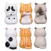 1/3 Stück Gesicht bedeckende Cartoon Katze Ornament PVC Mini Kätzchen Figur Statue Tier Skulptur Modell Heim Büro Schreibtisch Dekoration