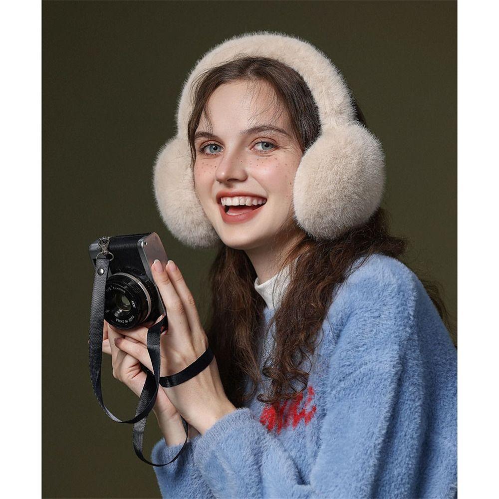 Faux Rabbit Fur Soft Earmuffs Soft Ear Covers Fashion Winter Ear Muffs  for Women & Men
