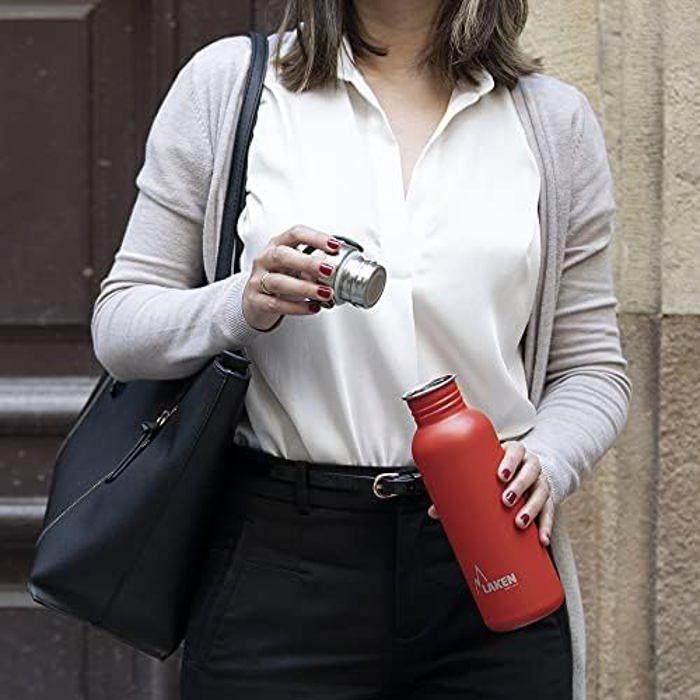 Bouteille d'eau - laken - 34 fr - acier inoxydable 18/8 - réutilisable - étanchéité parfaite