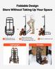 VEVOR Stair Climbing Cart, 100 Kg Stair-Climbing Capacity, Heavy-Duty Folding Trolley Cart with Telescoping Handle, 6 Wheels and 2 Bungee Cords