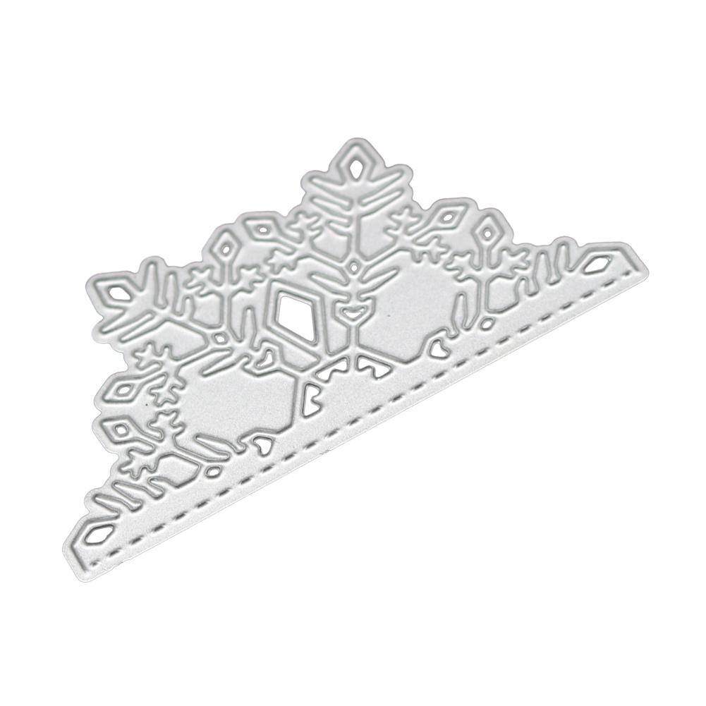 Snowflake Frame Metal Silvery Stencil Embossing Cutting Dies For Diy Scrapbooking Paper Album Cards Making