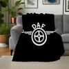 DAF Logo Decal Sticker Car Window Bumper Laptop Vinyl WhiteBlanket Flannel Throw Blanket for Sofa, Bed, Travel, Camping, Office, Couch, Chai