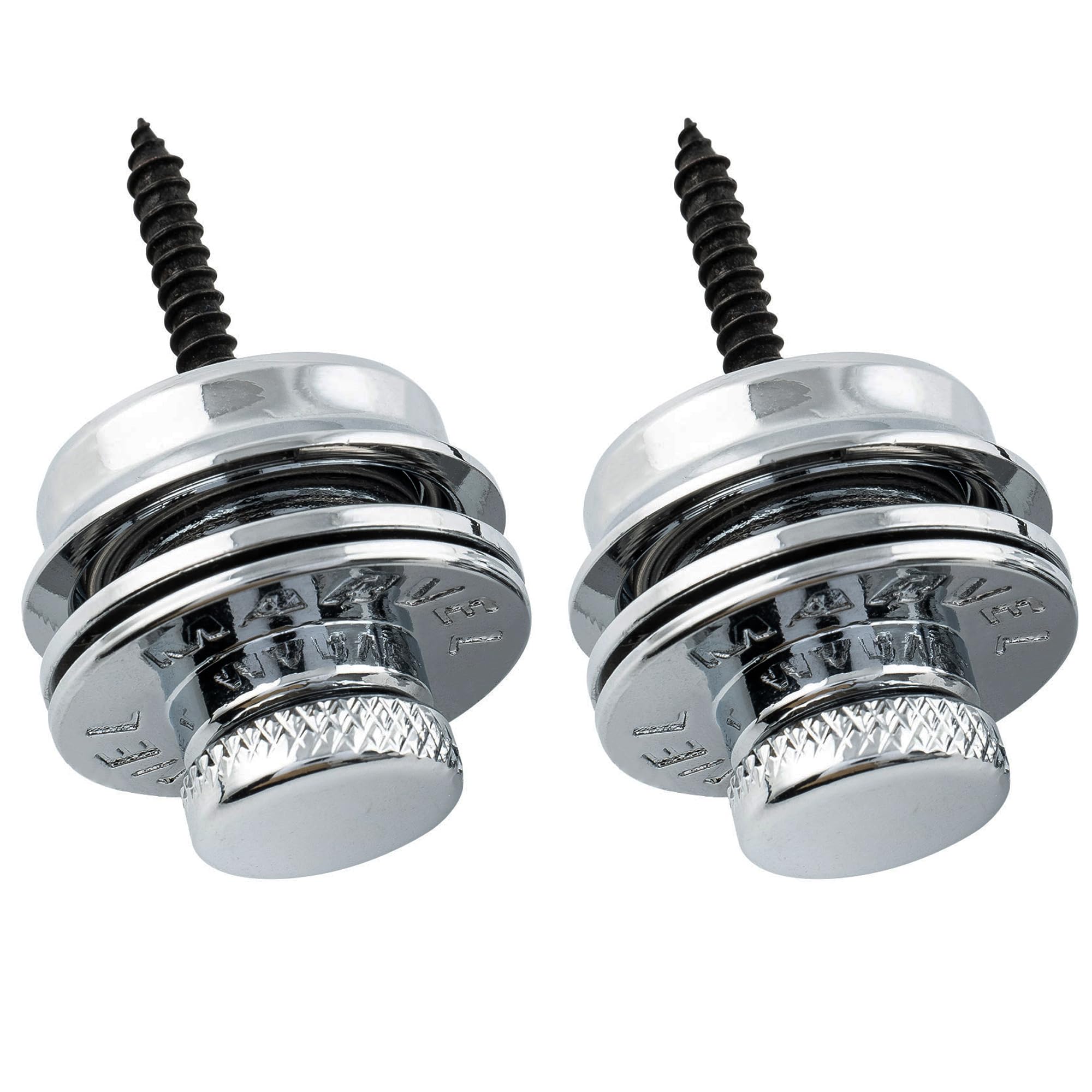 

Musiclily Pro Steel Guitar Strap with Locking Pin for Electric GuitarBass, Chrome (Set of 2)