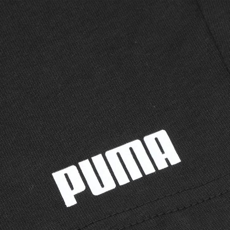 Puma Essentials Logo Shorts Jersey 10" Solid Soft Comfortable Lightweight Cool Casual Shorts Men Shorts Black 690258-01