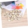 50PCS Mushroom Wooden Cutouts, DIY Craft Embellishments, Unfinished Wood Shapes for Home Decor, Scrapbooking, and Crafts