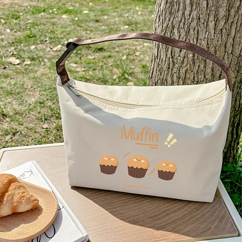 Insulated Lunch Bag for Adults Leak Proof Tote with Handheld Strap,Durable Polyester,Perfect for Office, School,  Outdoor Dining,Non Food Contact