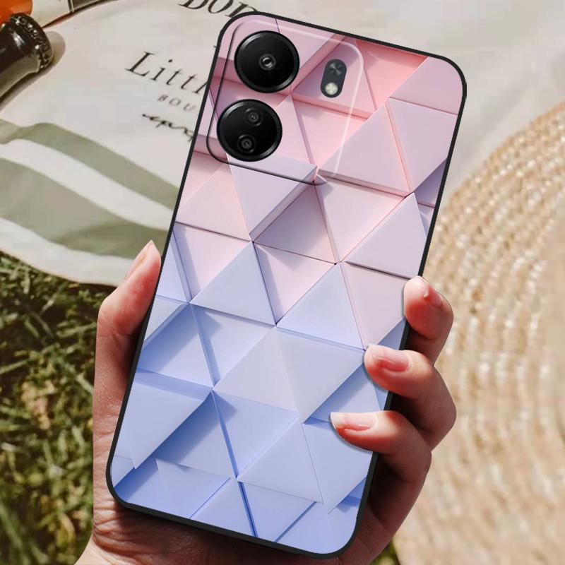 Für Xiaomi Poco C65 Hülle PocoC65 Luxus Bemaltes Telefon Silikon Rückseite Für Xiaomi Poco C65 Hüllen C 65 Schutzhülle Capas