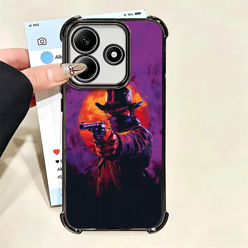 Red Dead R-Redemption Plating Phone Case For Xiaomi Poco X5 X6 X7 X8 Pro Max F8 Ultra F7 M8 M7 M5S Redmi 15C 15 14C 13C 13 X3 12