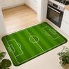 Mode F-Fußballfeld Bodenmatte Saugfähige Fußmatte Rutschfeste Eingangsmatte für Badezimmer Toiletten und WCs