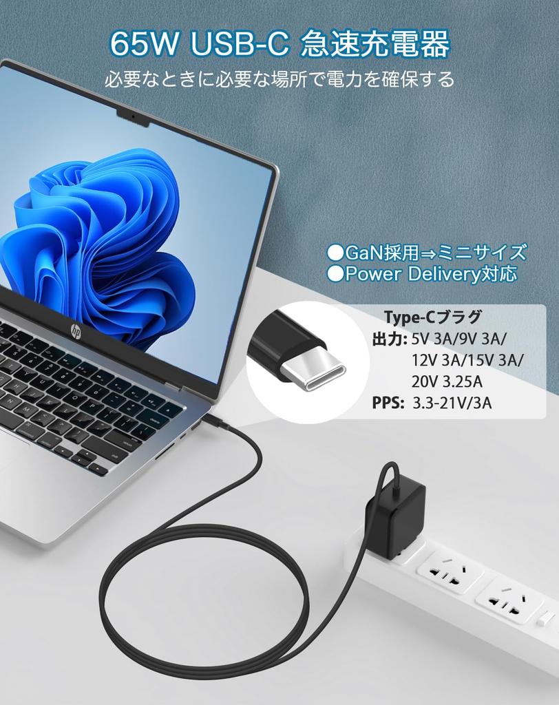 HP AC Adapter 65W 45W 20V Compatible HP Replacement 65W Charger Laptop AC Adapter HP X2 HP Laptop Charger HP Power Adapter Type C Ac Adapter HP