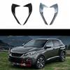 For Front Fog Light Eyebrow Trim For Peugeot 4008,Fog Lamp Eyelid Decor Bezel Cover,Sporty Modified Exterior Accessories, ABS Anti-Scratch Wear