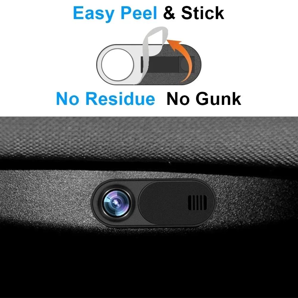 Universal Camera Cover 5Pcs for Tesla Model 3 Y Privacy Protector Webcam Slide Blocker Anti-peep Sliding Camera for Pc Laptop Ne