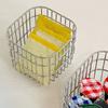 Waterproof Bathroom Storage Rack Stainless Steel Square Wire Basket  Countertop Holder