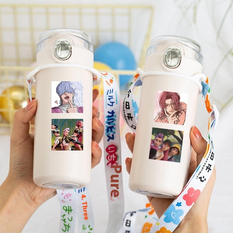 500 Stück/Rolle Anime Kpop Dämonenjäger Cartoon Siegelaufkleber DIY Scrapbooking Laptop Gepäck Aufkleber Dekoration Belohnungsgeschenk