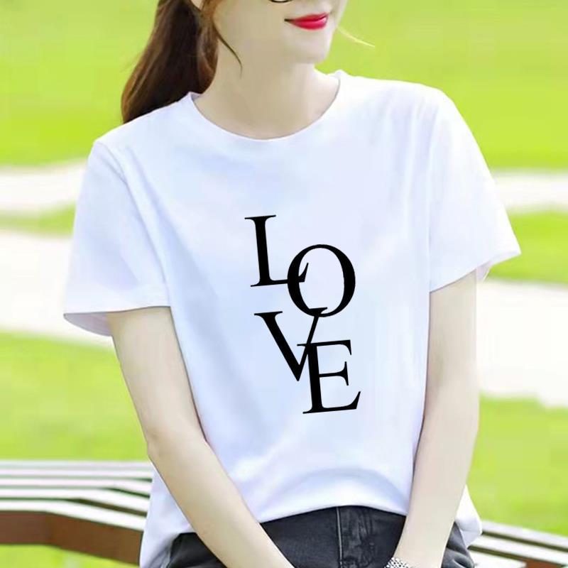 

Leopard Print Modal Fabric Short Sleeve Top for Women TemperaUnisext Letter Design Aesthetic Summer Fashion FeUnisex Clothing S