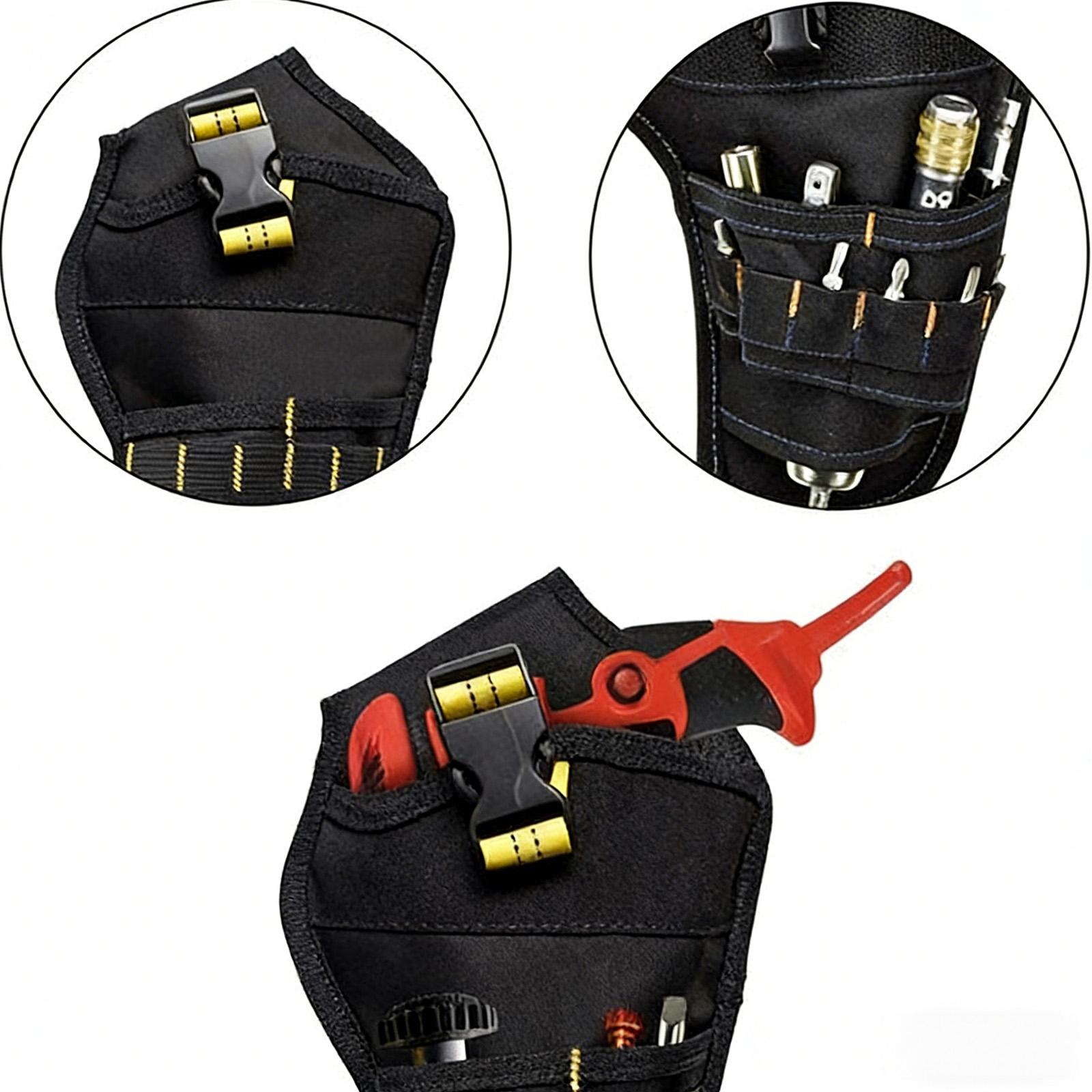 

Professional Multiple Pocket Drill Tool Bag Featuring Waterproof Oxford Fabric Ideal For DIY Enthusiasts And Contractors жовтий