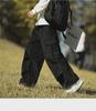 Men's Casual Trendy Army Green Corduroy Overalls - Autumn & Winter Wide-Leg Trousers