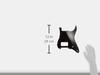 Scud ST type pickguard, 1H, electric guitar, SC-B3P-4, black, 3-piece