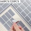 160PCS/Set Label Stickers, Easy To Tear Without Leaving Glue, Very Suitable for Office and Home Use Storage Organizador