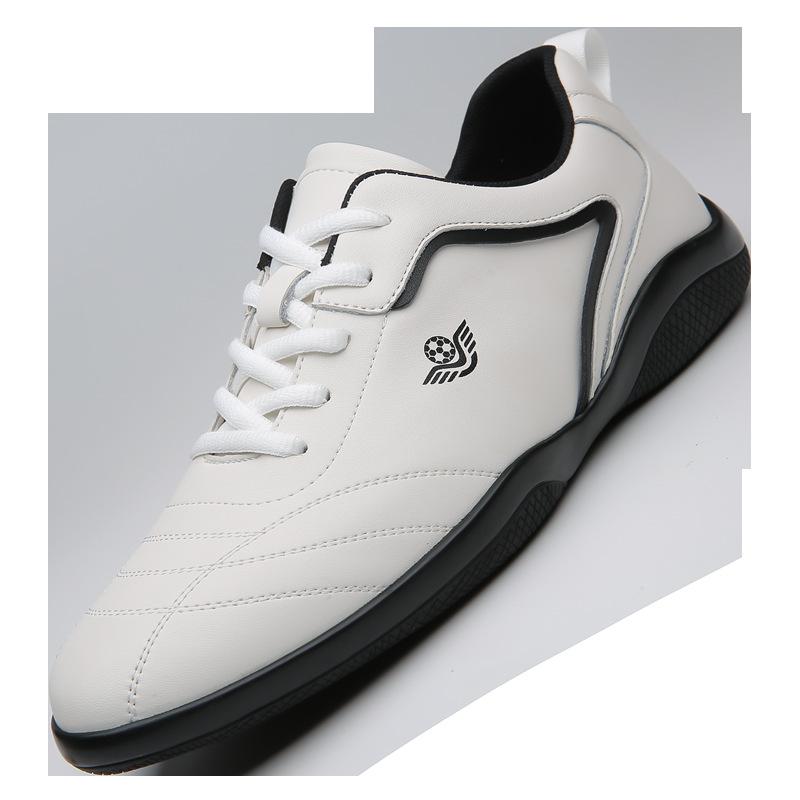 Leather shoes men's spring men's leather thin belt sports casual shoes non-slip soft sole Forrest Gump white shoes men