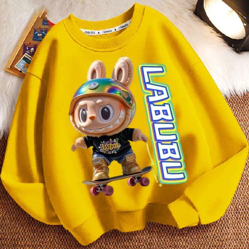 Children's Casual Round-neck Hoodies, Cute Long-sleeved Hoodies for Boys and Girls In Spring and Autumn