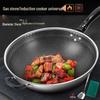 Wutuo Stainless Steel Flat-Bottom Wok