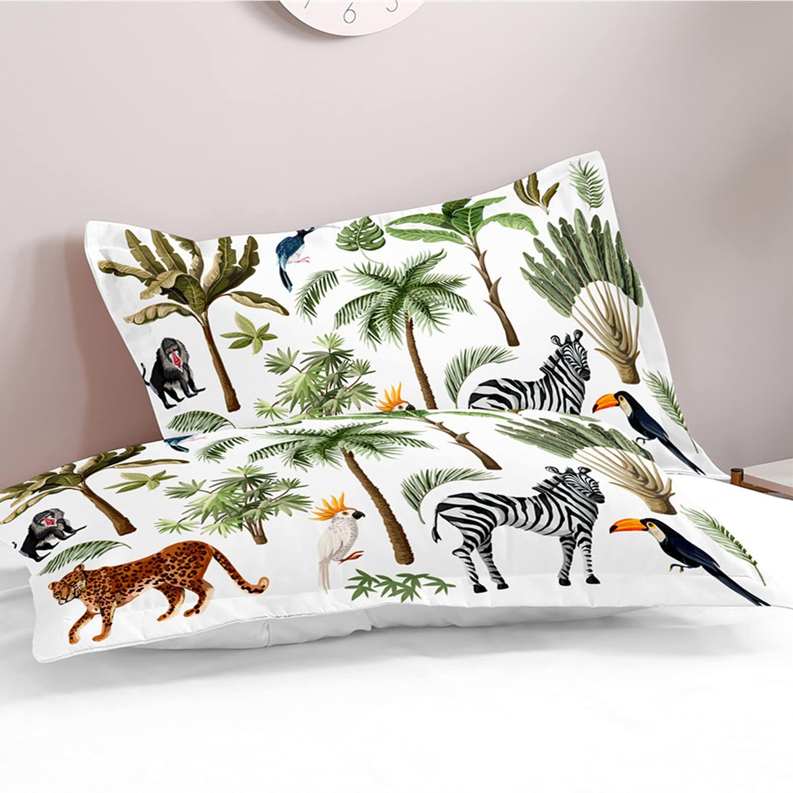 Cartoon Jungle Animal Bedding Three-Piece Quilt Cover Walmart Exclusive cm