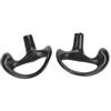 Comfortable Black Silica Gel Ear Mould Replacement for Most Coil Tube   Kits (Large)