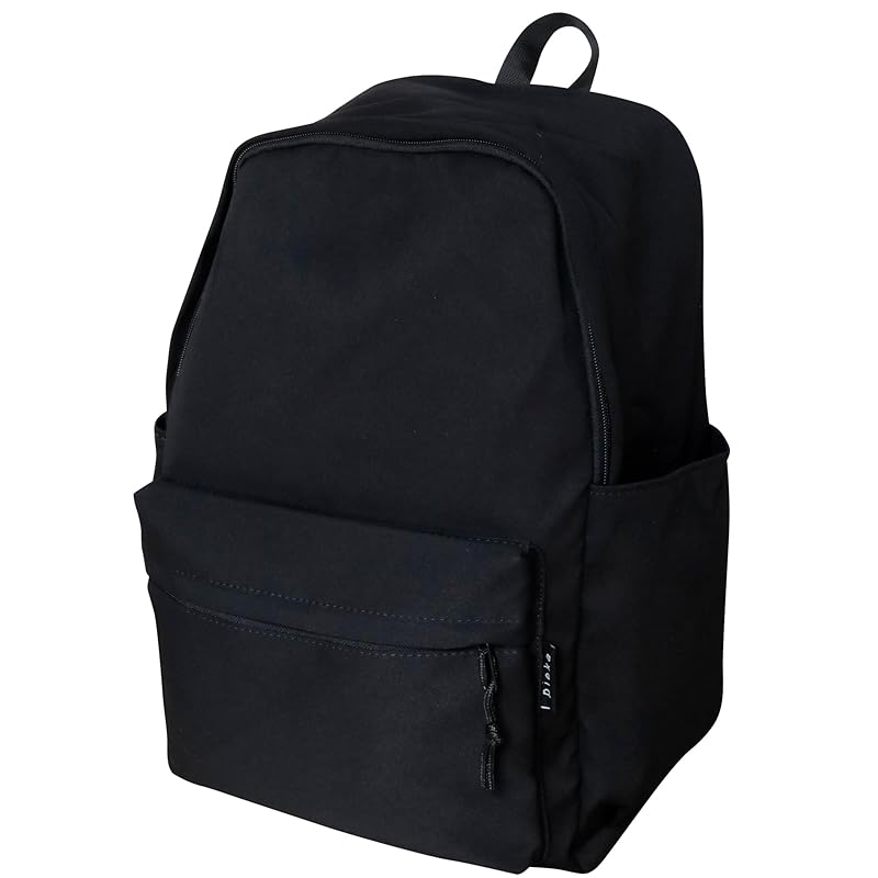 

[pieka] backpack town backpack ladies lightweight 7 pockets simple water repellent nylon (black)