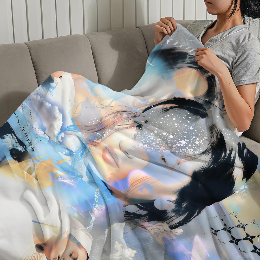 singer r-rosalia Lux Berghain fashion cool soft warm plush blanket dorm sofa living room pet hogar bedroom gift nap home Flannel