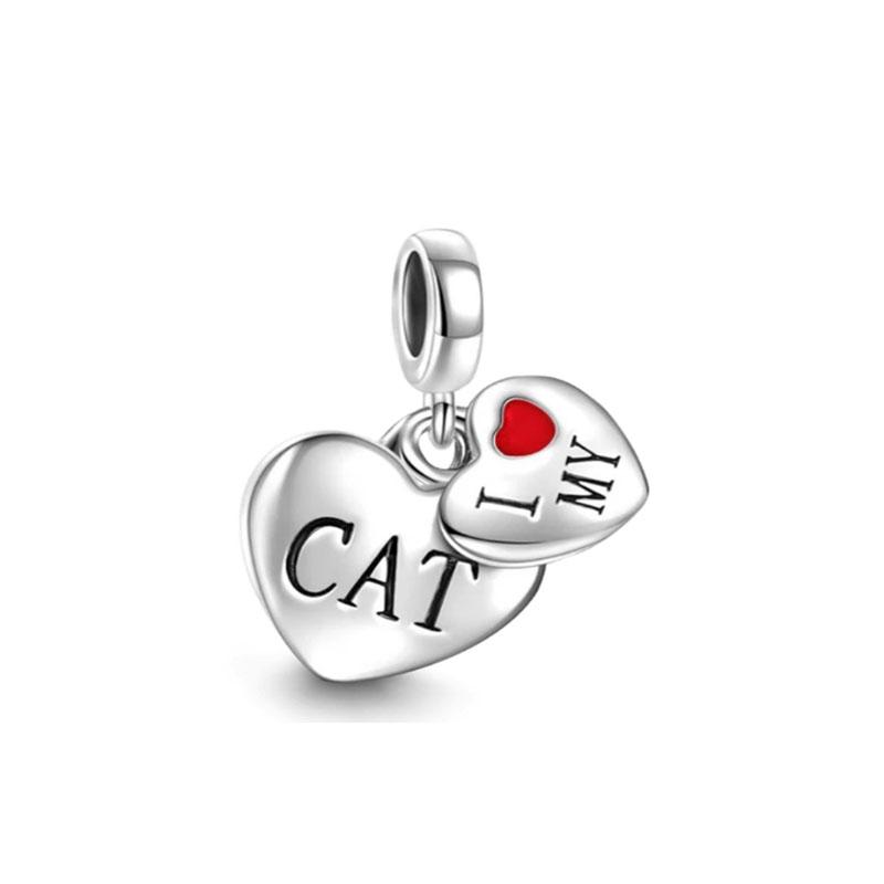 New Copper Bike Pendant Charms Coffee Cat Beads Fit Diy Original 3Mm-5Mm Bracelet By Women Gift