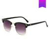 Classic Sunglasses Retro Rice Nail Half Frame Sunglasses Trendy Film Reflective Glasses Toad Glasses Sunglasses