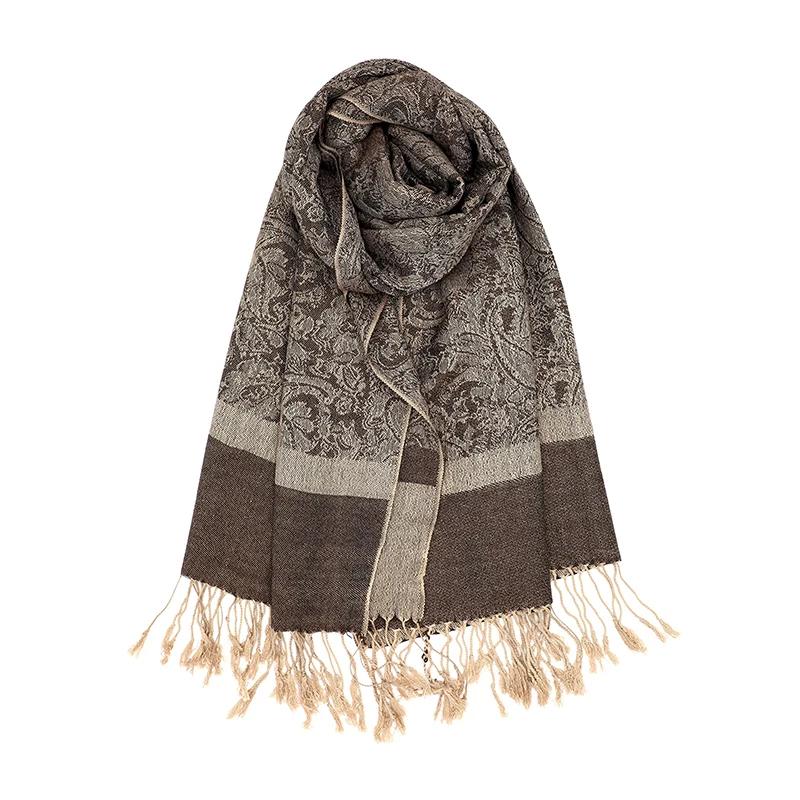 Scarf Women Luxury Fashion Thick Soft Lady Scarves Stole Shawl Muslim Hijab Wrap Headband Neckerchief Bandana