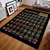 Gitarrenakkorde Druck Teppich für Wohnzimmer Schlafzimmer Bettseite Sofatisch Bodenmatte Große Größe Heimbereich Teppich Dekor Musikliebhaber