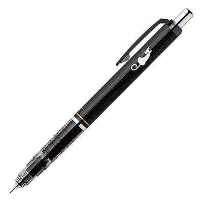 Zebra DelGuard 0.5mm Mechanical Pencil, Cat Design, Black P-MA85-CAT-BK