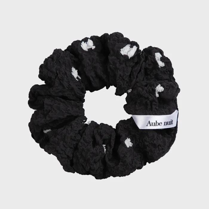 Dot Wrinkle Hair Scrunchie M_5 Colors