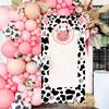 Cute Cow Theme Photo Booth Background Happy Birthday Decoration Farm Cow Birthday Decor Baby Shower Wedding Party Supplies