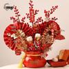 Chinese New Year Prosperity Fruit Ornament - Snake Year Fortune Bucket for Home Decor, Spring Festival Atmosphere in Entrance Hall & Living Room