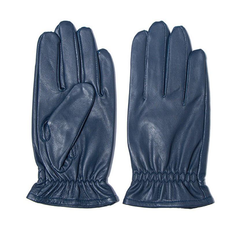 Genuine Leather Sheepskin Gloves for Men Mercerized Autumn Thin Outdoor Cycling Windproof and Warm