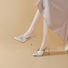 Fashion High Heels New Versatile Platform Outside Wear Sandals and Slippers Flip Slippers for Women