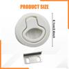 Flush Pull Latch Deck with Lift Ring Handle Multipurpose Cabinet Hardware Boat for Marine