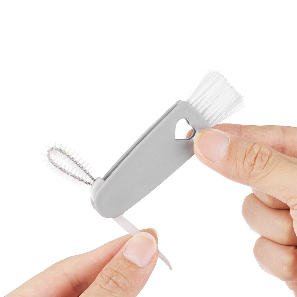 New Lunch Box Cleaning Tool Groove Gap Lid Cleaning Brush Rubber Ring Cup Cover Milk Bottle Cleaner