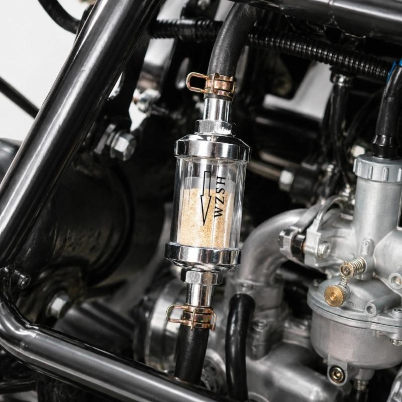 Filter and Hose Service Kit, 8mm Connection for Recreational Vehicles, Intended for Inline Gas Line Replacement and Maintenance Tasks