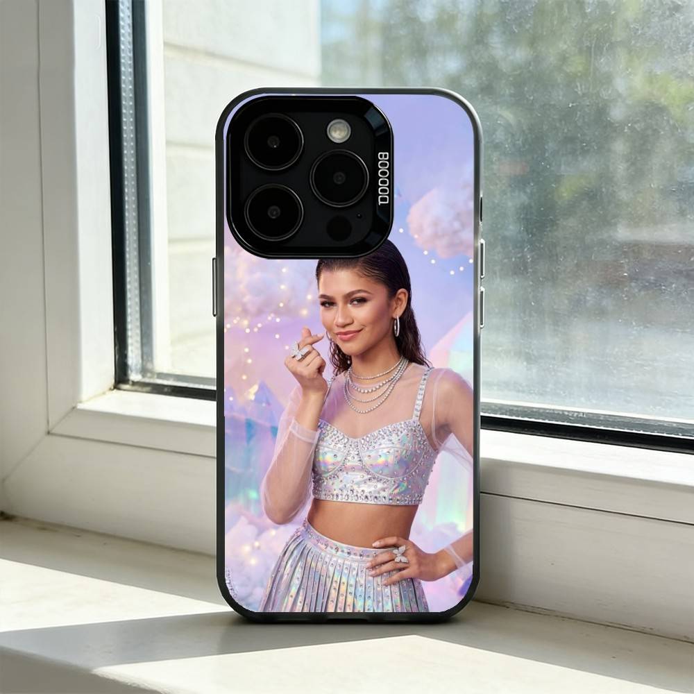 Natalie Portman A-Actor Phone Case For iPhone 17,16,15,14,13,12,11 Plus,Pro Max,XS,Colored Silver Plated Inside Cover iPhone16plus