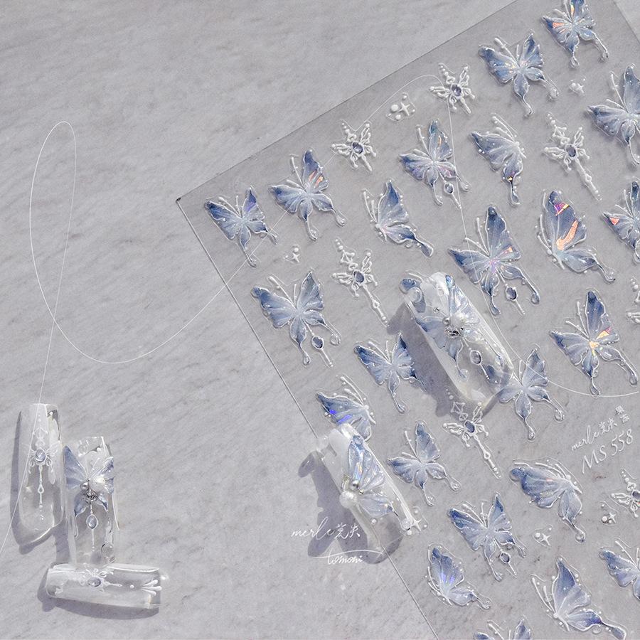Jelly Butterfly Nail Art Sticker DIY Herstellung kreativer dekorativer Aufkleber