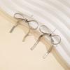 1 Pair Metal Bowknot Earrings Long Short Herringbone Tassel Luxury Elegant Women Girls Knotted Dangle Earrings Fashion Accessories Birthday Gift