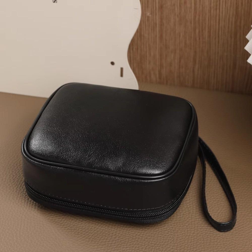 Oil Wax Style Lipstick Storage Pouch PU Travel Cosmetic Case New Leather Makeup Bag Daily Use