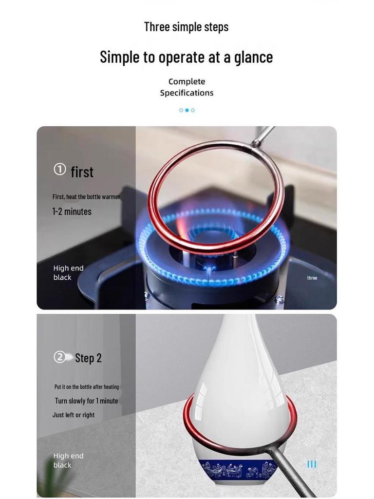 Double-Headed Soju Bottle Ring Cutter & Hot Wine Bottle Vase Tool